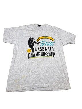 Vintage 1992 Oklahoma State Baseball Championship Tee Single Stitch